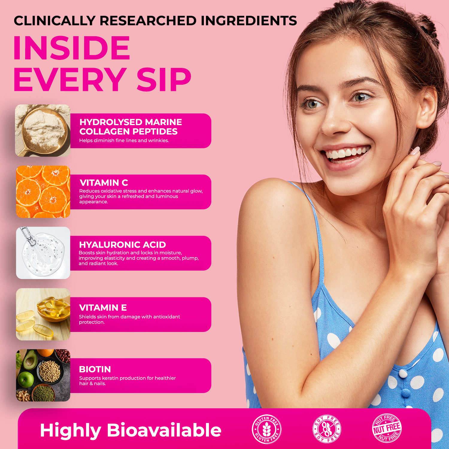 The Body Reserve Marine Collagen Supplement For Men, Women (Orange - 200g) With Sodium Hyaluronate, Vitamin C, E & Biotin, High Absorption Marine Collagen Peptides For Healthy Skin, Hair & Nails, powder,1 count,25 Servings