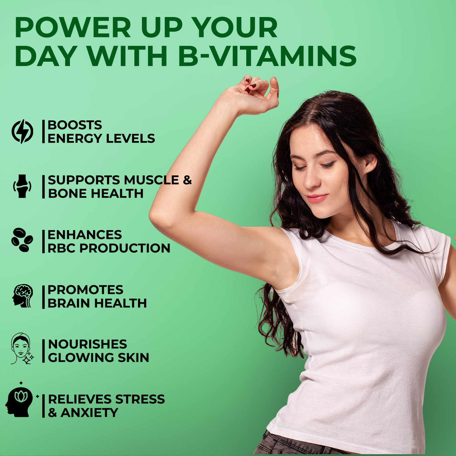The Body Reserve Vitamin B Complex Tablets- 120 Veg Tablets 100% RDA Of Vitamin B1, B2, B3, B5, B6, B7, B9 & B12, Vitamin B Complex Supplements For Women & Men (4 MONTHS SUPPLY PACK)