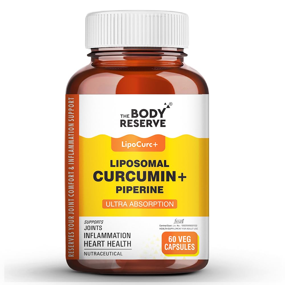 Liposomal Curcumin 500mg 60 Capsules Support for Adults
