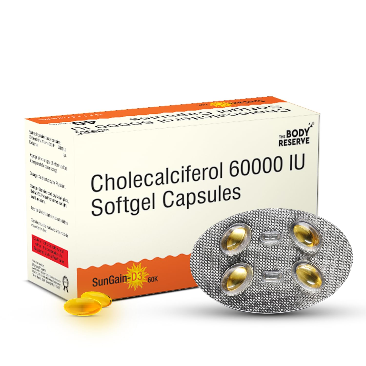 Vitamin D3 60000 IU (60K) – Cholecalciferol Capsules