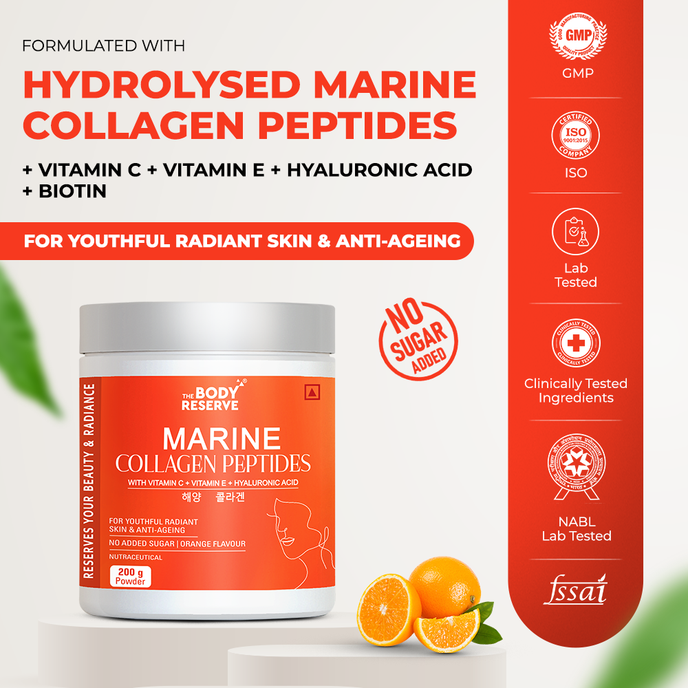 Marine Collagen Supplement For Men, Women (Orange - 200g)