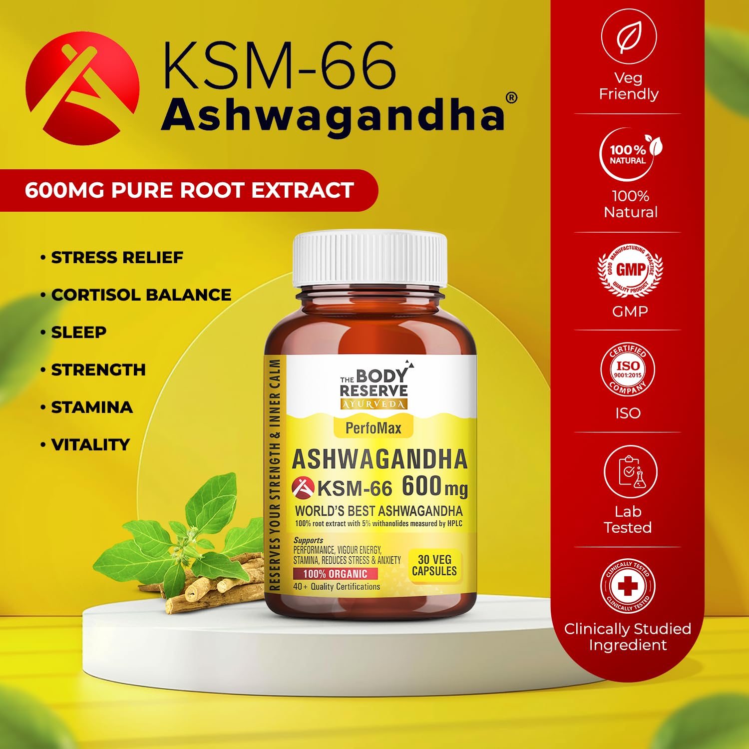 Ashwagandha KSM66-30 Capsules
