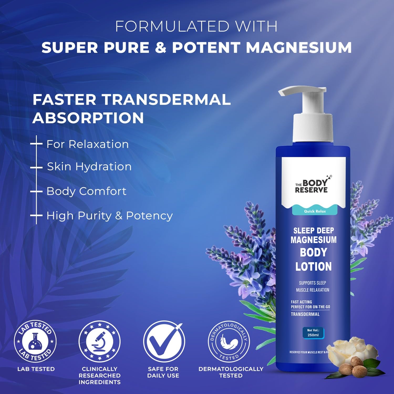 Magnesium Sleep Body Lotion 250ml For Muscle Recovery