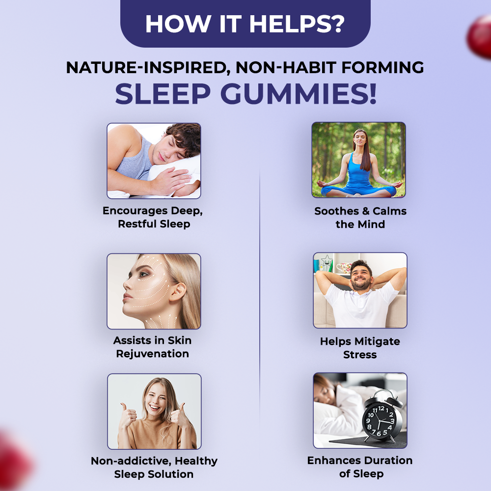 The Body Reserve Quick Sleep Melatonin Gummies for Unisex Natural Sleep Aid for Muscle Recovery Nerve & Relieves Stress Vegan Gluten-Free Pack of 2