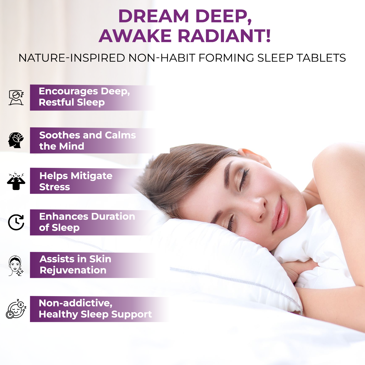 The Body Reserve Melatonin 5mg with Tagar 125mg - 120 Veg Tablets for Natural Sleep Aid, Muscle Recovery, Nerve Relaxation, and Stress Relief - Non-Habit Forming Sleep Aid for Men & Women