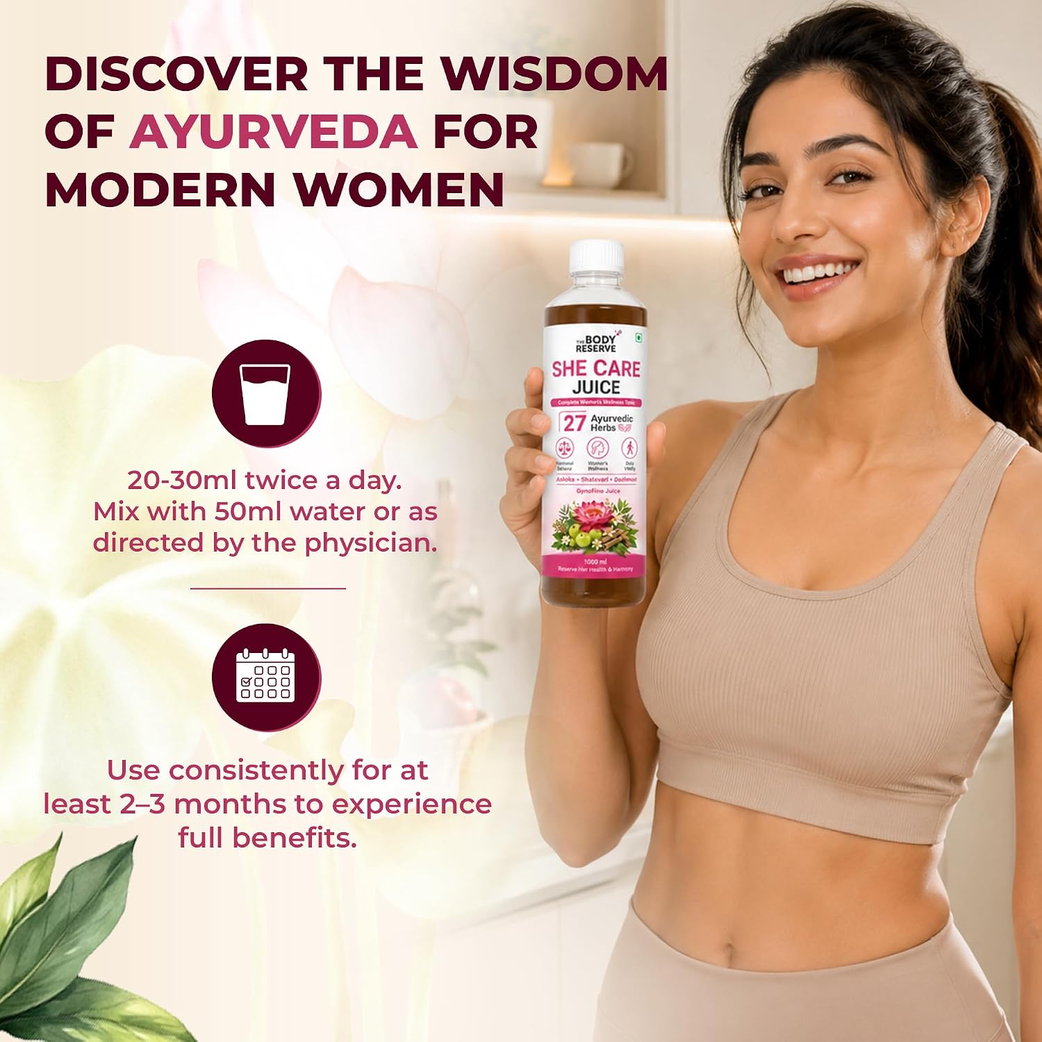 She Care Juice for Women Ayurvedic Juice | 27 Herbs, No Added Sugar | 1 L