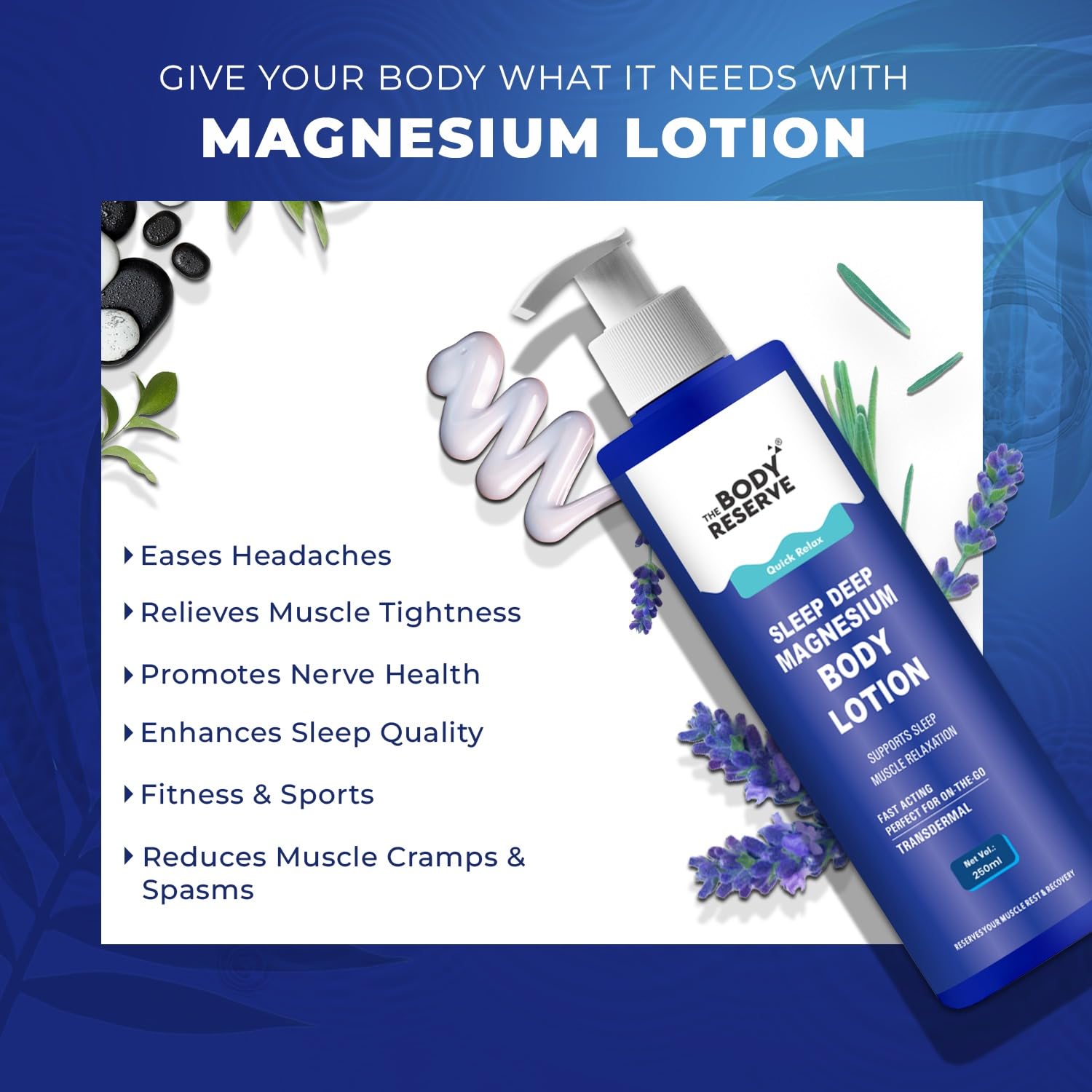 Magnesium Sleep Body Lotion 250ml For Muscle Recovery