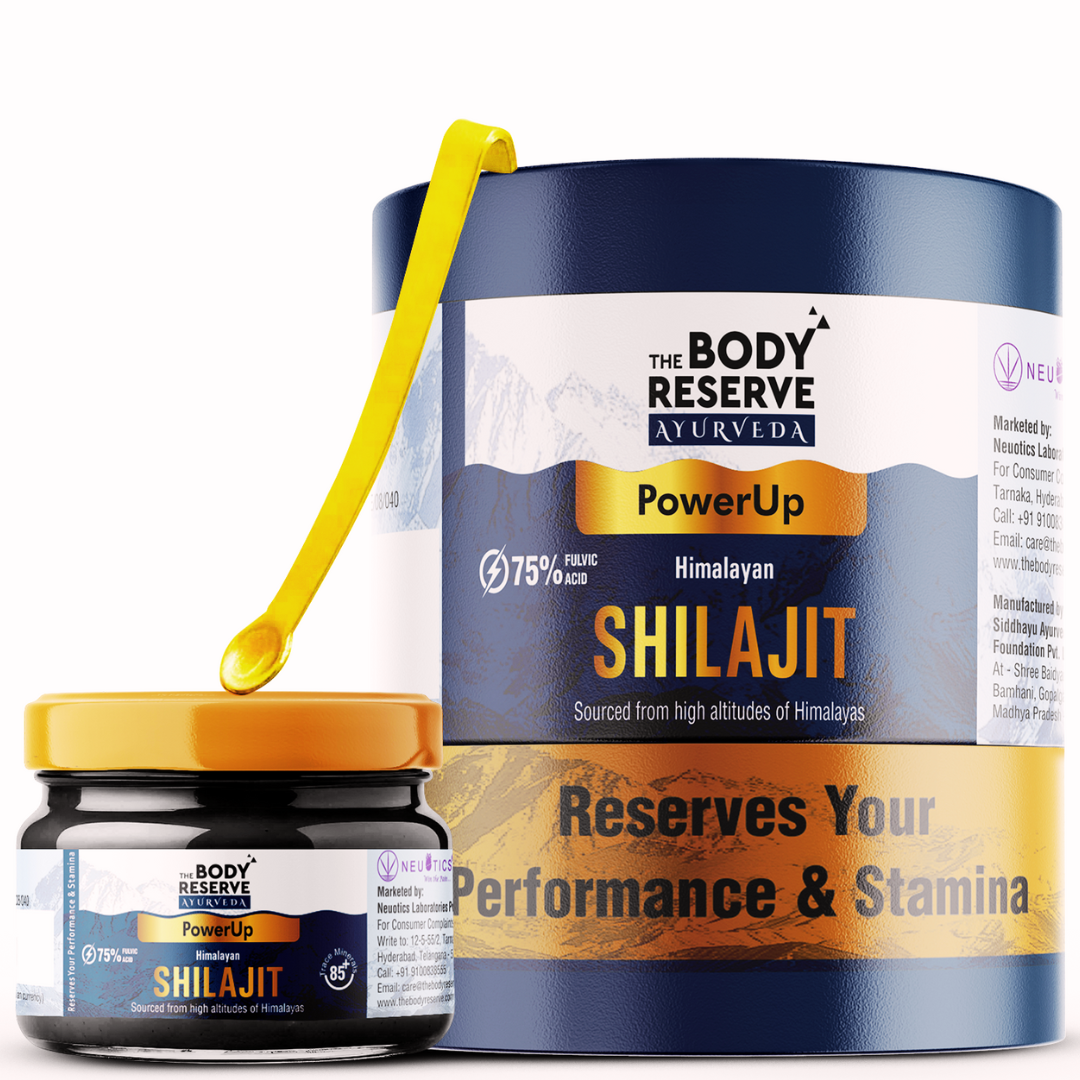 The Body Reserve Shilajit Resin 75% Fulvic Acid – Pure Himalayan, High-Altitude Extract, Certified Lab Tested, Energy, Stamina & Immunity Booster, Purified by Traditional Ayurvedic ‘Shodhan’ Method, 20g